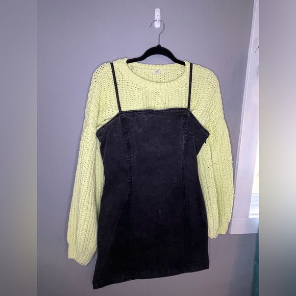 Garage Denim Mini Dress - Black - Large - Picture 3 of 5